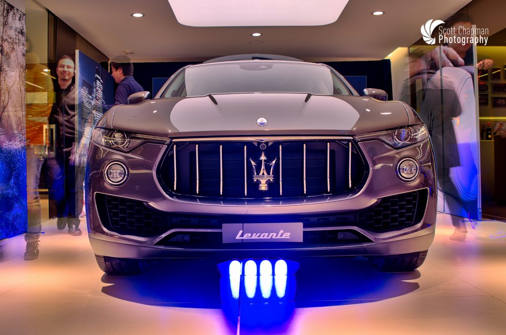 VIP customers viewing Maserati for launch
